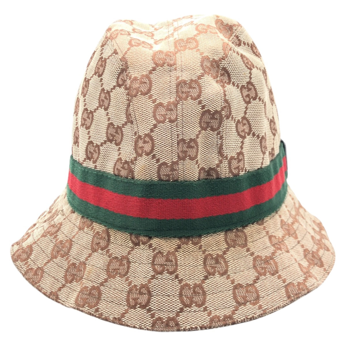15038
GUCCI グッチ シェリーライン GG柄 ブラウン GGキャンバス ハット バケット 帽子 男女兼用  レディース