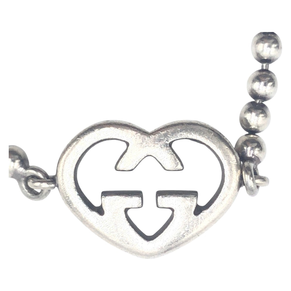15041
GUCCI グッチ ハートGGロゴ シルバー SV925 シルバー ブレスレット  レディース