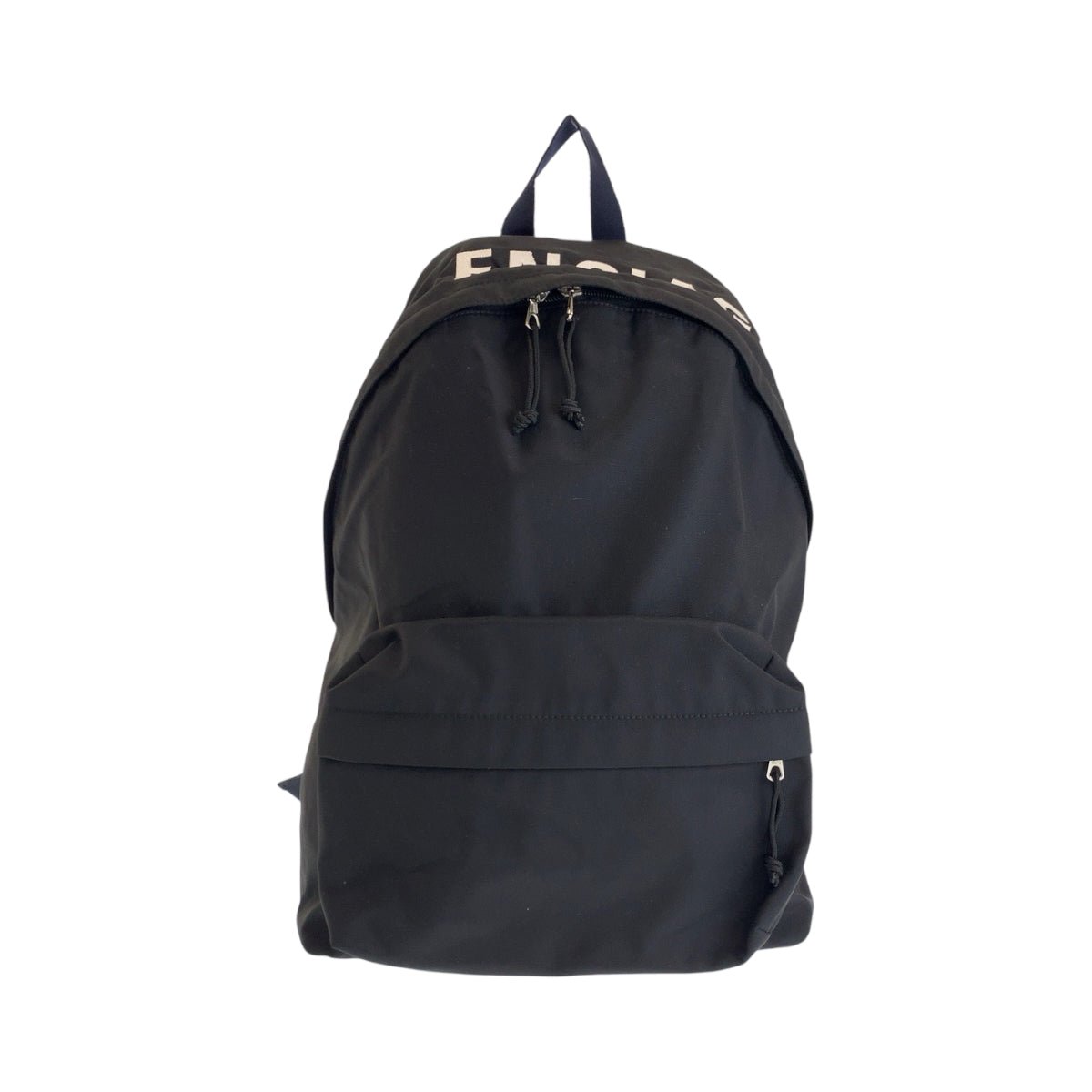 15048
BALENCIAGA バレンシアガ ウィール ブラック 黒 ホワイト シルバー金具 ナイロン 565798 リュックサック バックパック  メンズ