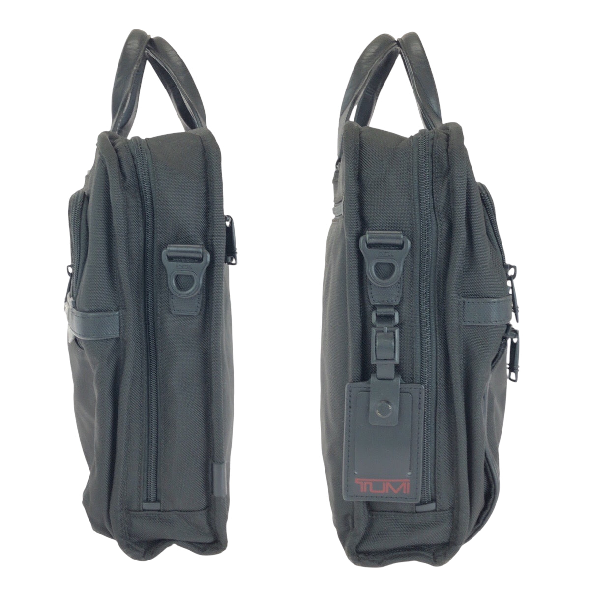 15052
TUMI トゥミ インターナショナル オーガナイザー ブラック 黒 ブラック金具 ナイロン / レザー ビジネスバッグ ハンドバッグ  メンズ