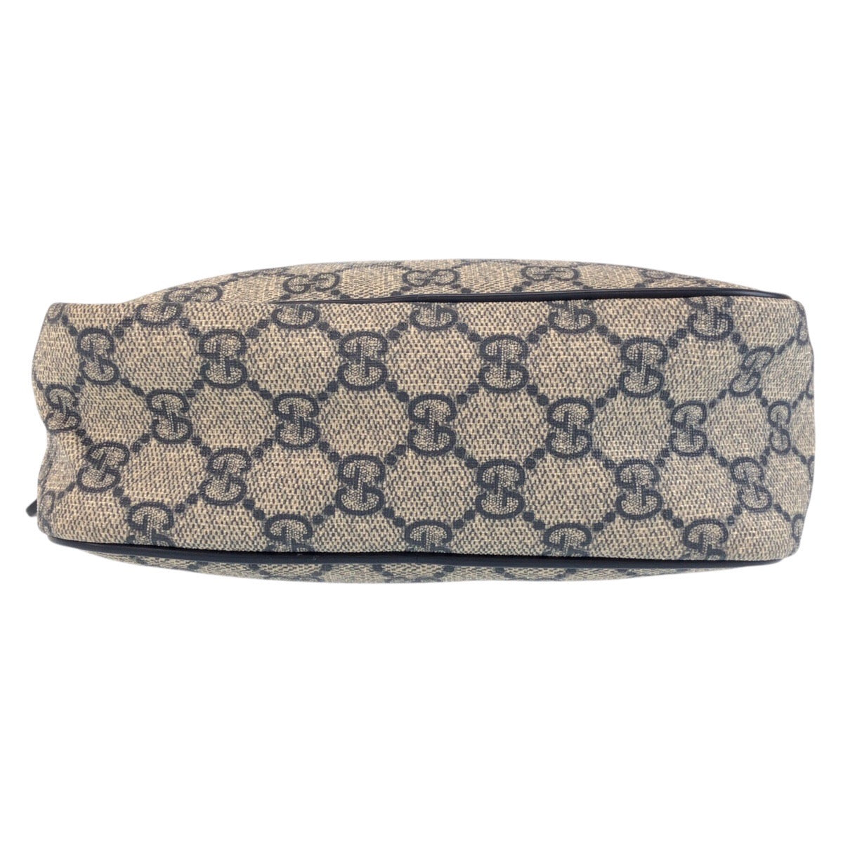 15060
GUCCI グッチ グレー ネイビー シルバー金具 GGスプリームキャンバス / レザー 233268 ショルダーバッグ ポシェット  レディース