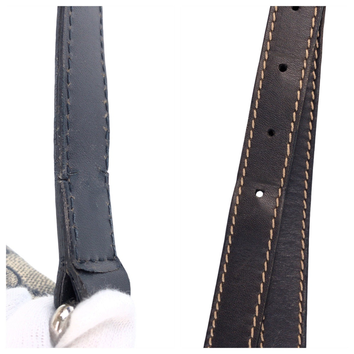 15060
GUCCI グッチ グレー ネイビー シルバー金具 GGスプリームキャンバス / レザー 233268 ショルダーバッグ ポシェット  レディース