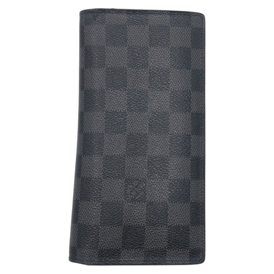 15063
LOUIS VUITTON ルイヴィトン ダミエ グラフィット ポルトフォイユ ブラザ ブラック 黒 シルバー金具 PVC N62665 長財布 ロングウォレット  メンズ