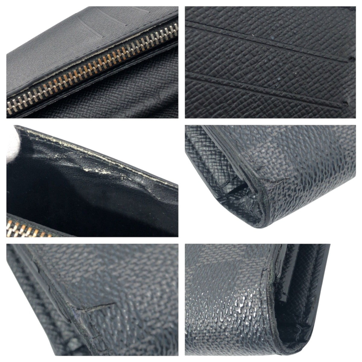 15063
LOUIS VUITTON ルイヴィトン ダミエ グラフィット ポルトフォイユ ブラザ ブラック 黒 シルバー金具 PVC N62665 長財布 ロングウォレット  メンズ