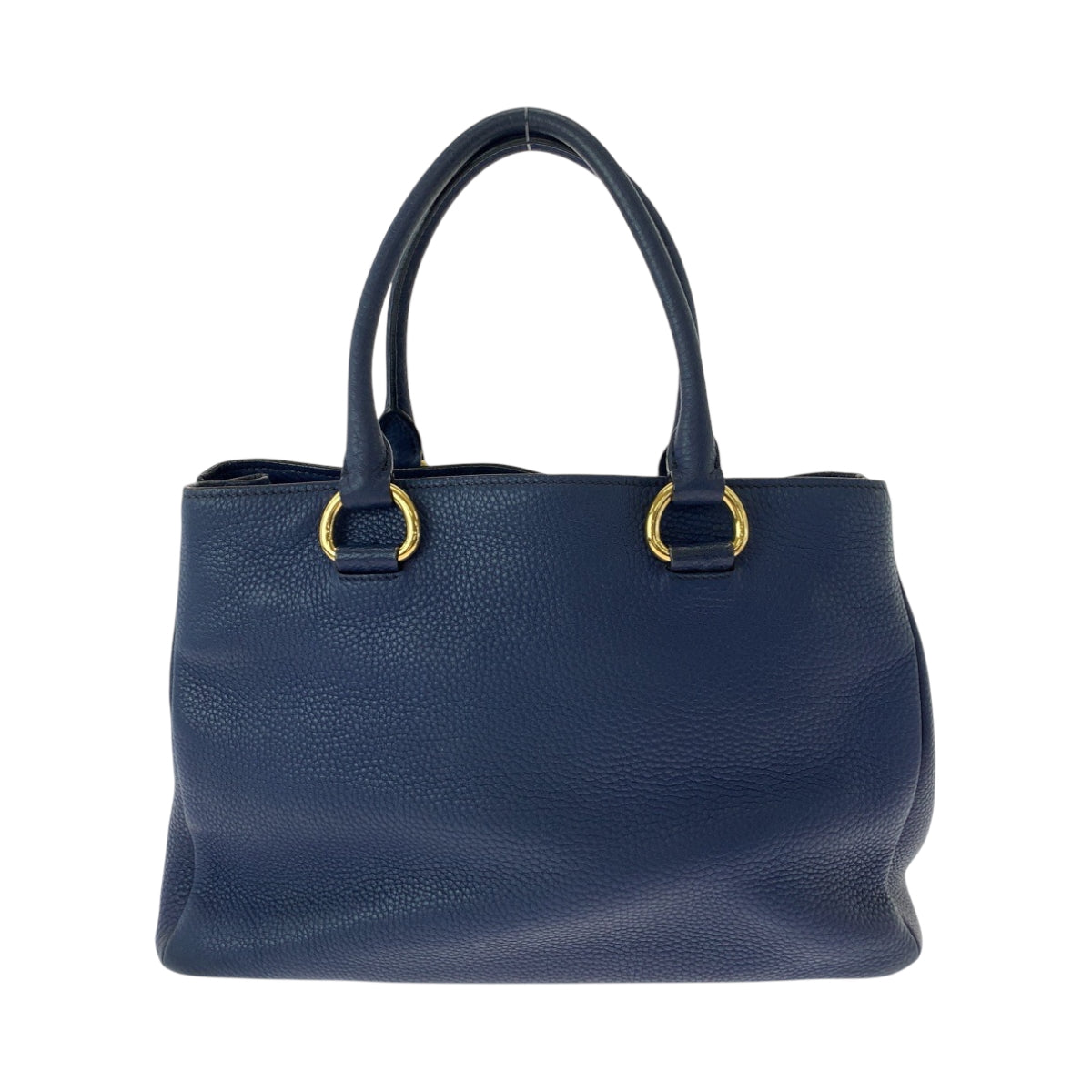 15064
PRADA プラダ ヴィテロダイノ ネイビー ゴールド金具 レザー BN2878 トートバッグ ショルダーバッグ ハンドバッグ 2way  レディース