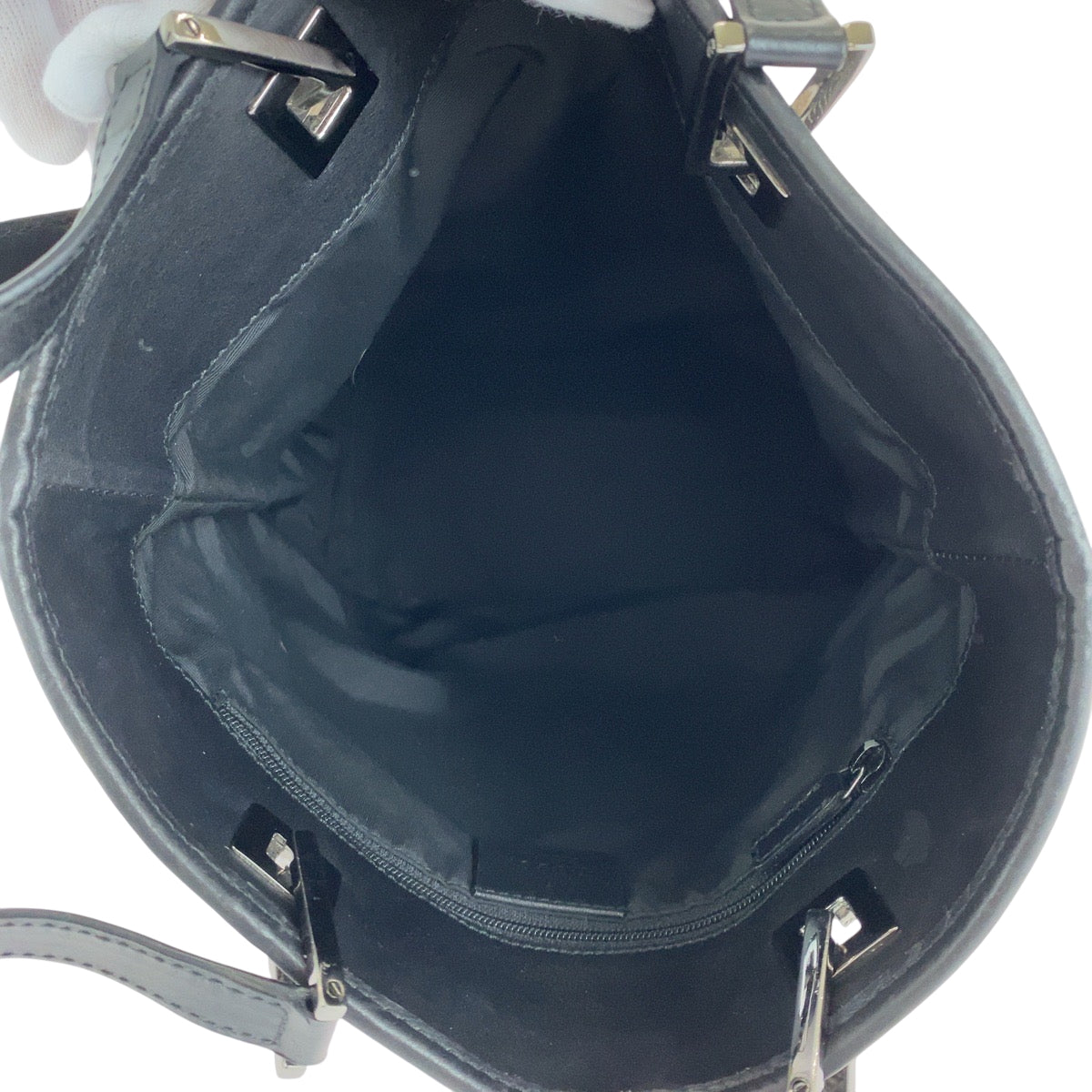 15065
GUCCI グッチ ブラック 黒 シルバー金具 GGキャンバス 31244 トートバッグ ショルダーバッグ  レディース ABP13