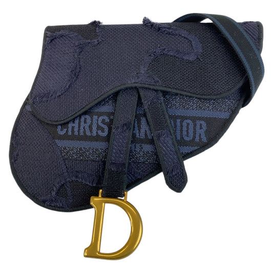 15071
Dior ディオール サドルバッグ ネイビー ゴールド金具 キャンバス ボディバッグ ショルダーバッグ  レディース