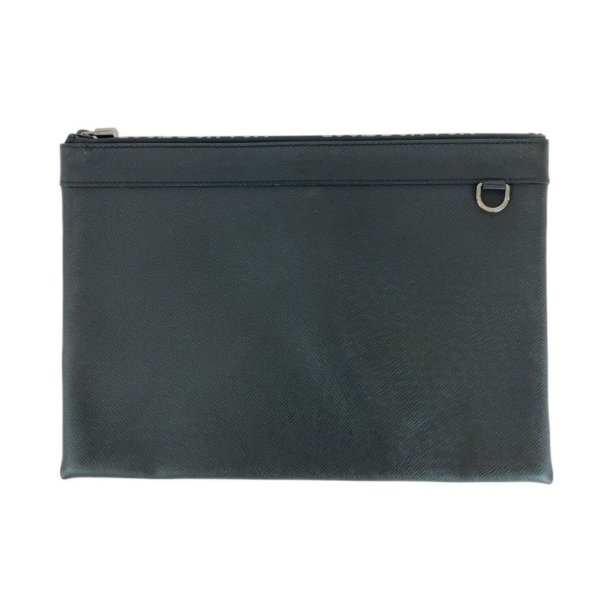 15072
LOUIS VUITTON ルイヴィトン タイガ ポシェットアポロ ブラック 黒 シルバー金具 レザー M30086 クラッチバッグ セカンドバッグ  メンズ ABP29