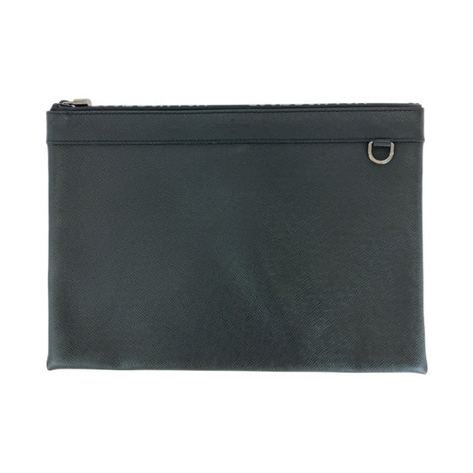 15072
LOUIS VUITTON ルイヴィトン タイガ ポシェットアポロ ブラック 黒 シルバー金具 レザー M30086 クラッチバッグ セカンドバッグ  メンズ ABP29