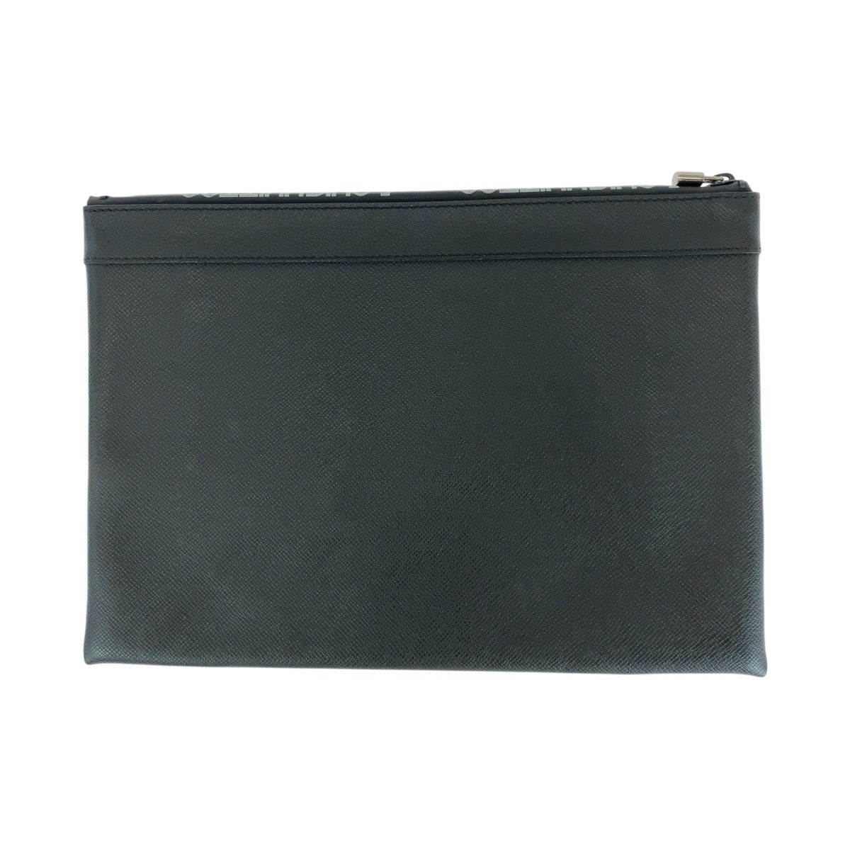 15072
LOUIS VUITTON ルイヴィトン タイガ ポシェットアポロ ブラック 黒 シルバー金具 レザー M30086 クラッチバッグ セカンドバッグ  メンズ ABP29