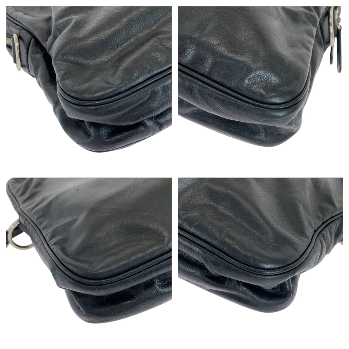 15073
GUCCI グッチ ブラック 黒 シルバー金具 レザー 211113 ビジネスバッグ ハンドバッグ  メンズ A39