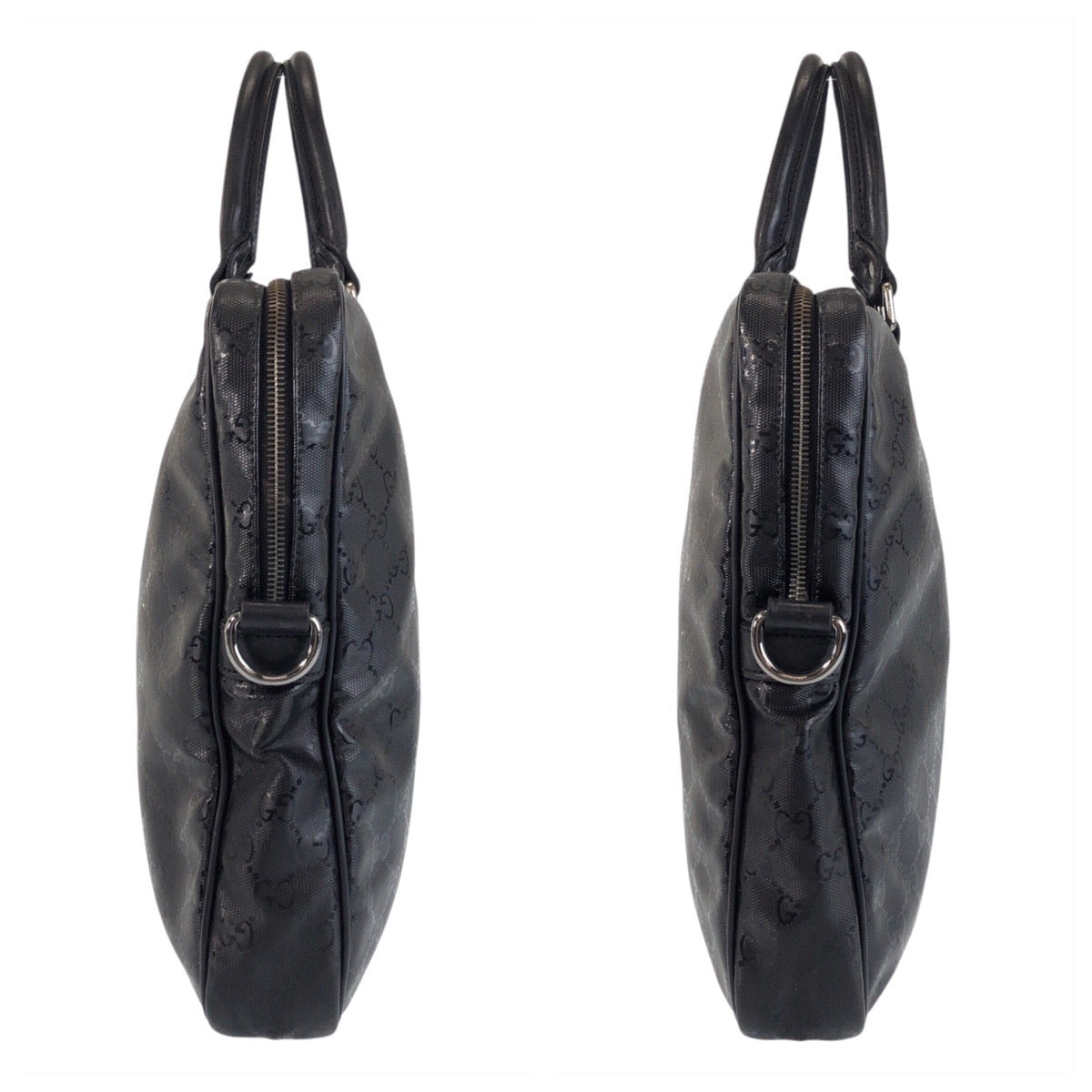 15074
GUCCI グッチ GGインプリメ ブラック 黒 PVC / レザー 201480 ビジネスバッグ ブリーフケース  メンズ