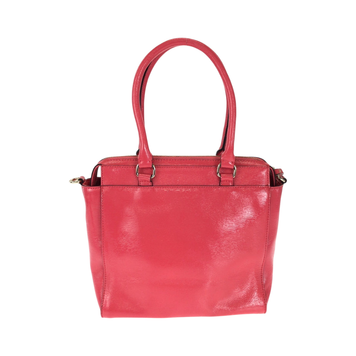 15077
Kate Spade ケイトスペード ピンク ゴールド金具 パテントレザー ショルダーバッグ ハンドバッグ 2way レディース AB5