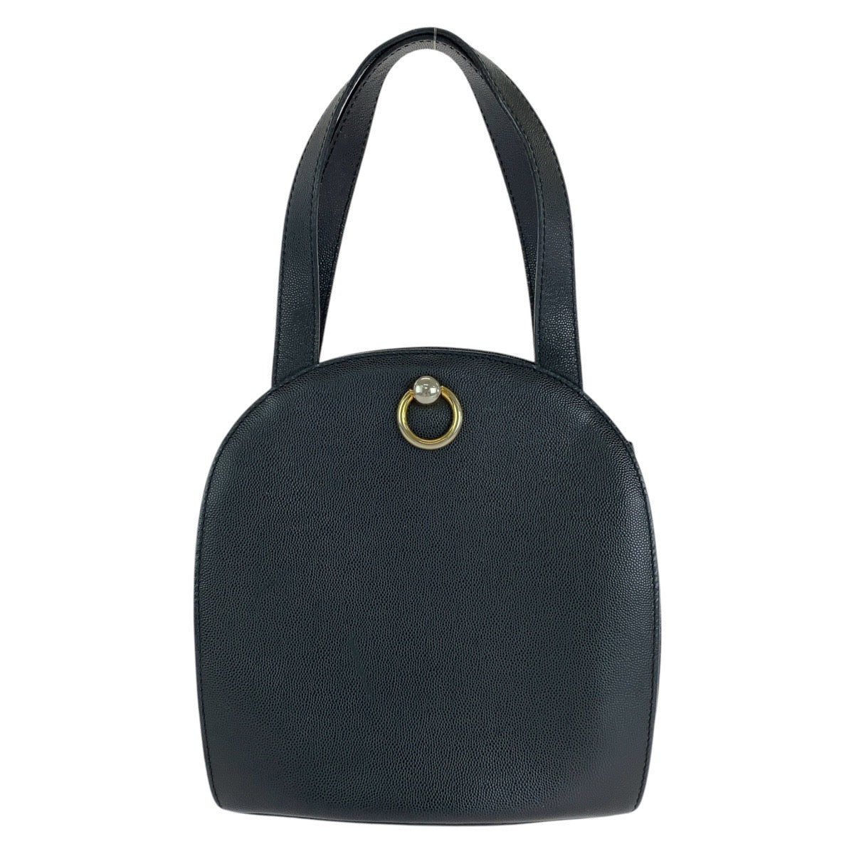 15078
CELINE セリーヌ ヴィンテージ ブラック 黒 ゴールド金具 レザー トートバッグ ハンドバッグ  レディース