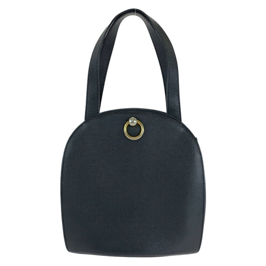 15078
CELINE セリーヌ ヴィンテージ ブラック 黒 ゴールド金具 レザー トートバッグ ハンドバッグ  レディース