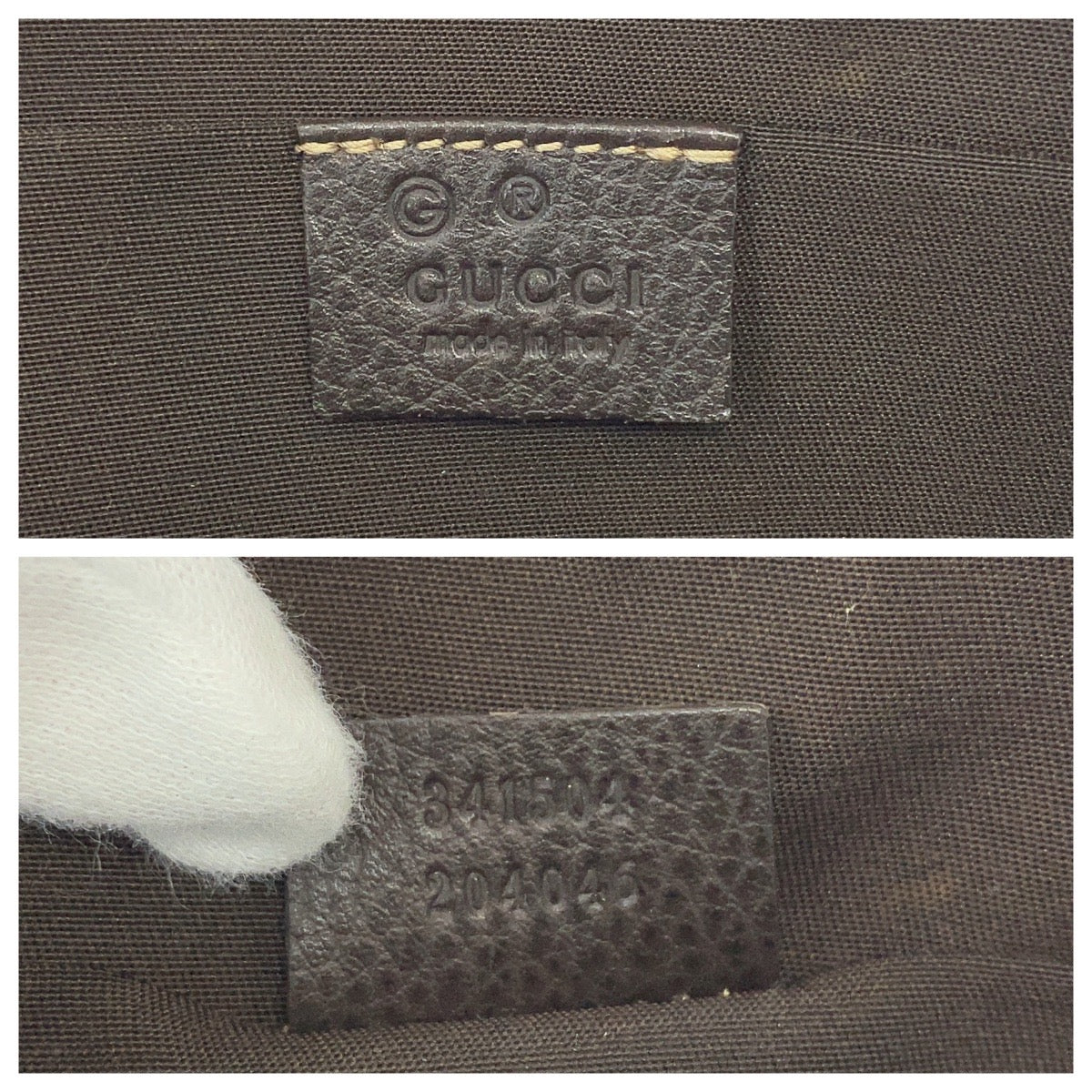 15079
GUCCI グッチ GGクリスタル ブラウン ベージュ ゴールド金具 PVC 351403 ハンドバッグ  レディース