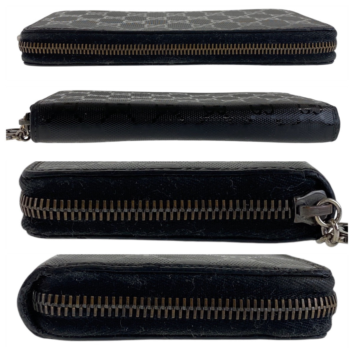15083
LOUIS VUITTON ルイヴィトン GGインプリメ インターロッキング ブラック 黒 PVC 212110 長財布 ロングウォレット  レディース
