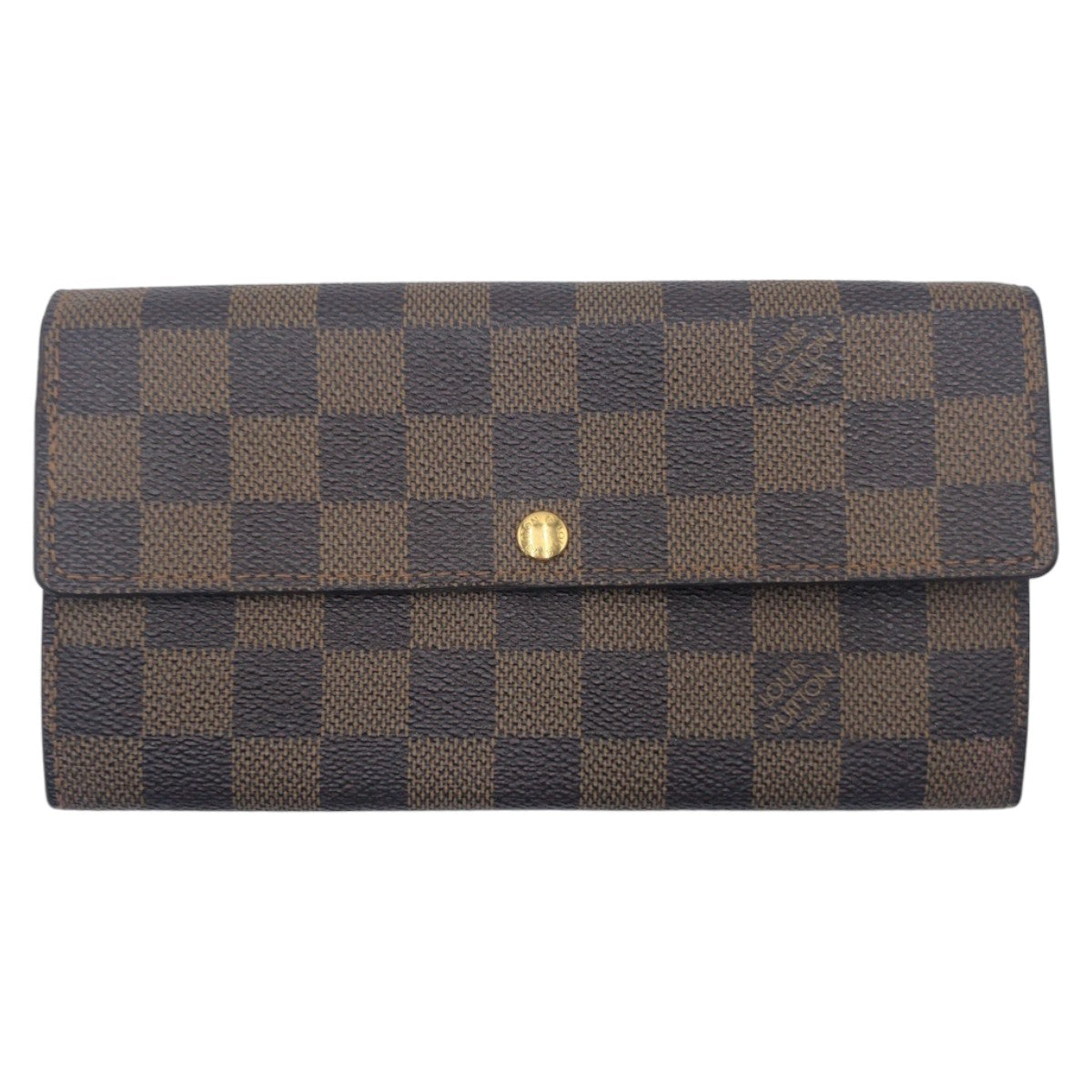 15085
LOUIS VUITTON ルイヴィトン ダミエ ポルトフォイユ サラ ブラウン PVC N61734 長財布 ロングウォレット  レディース