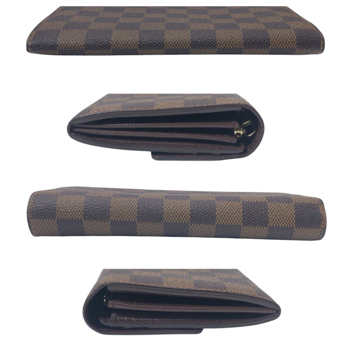 15085
LOUIS VUITTON ルイヴィトン ダミエ ポルトフォイユ サラ ブラウン PVC N61734 長財布 ロングウォレット  レディース