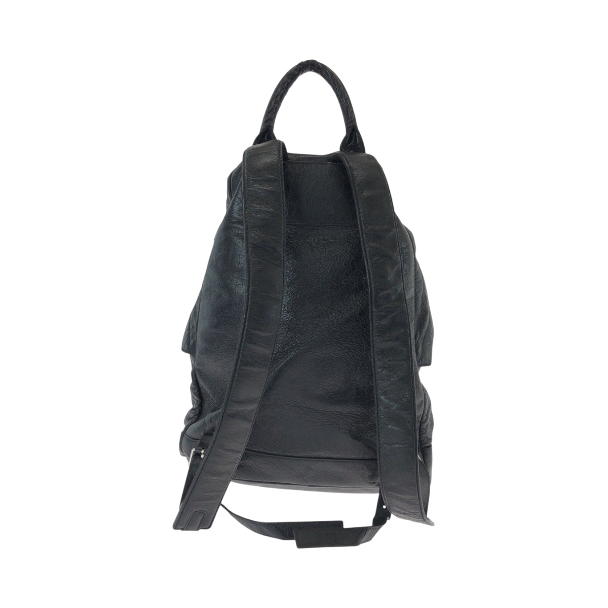 15091
BALENCIAGA バレンシアガ クラシック ブラック 黒 シルバー金具 レザー 435315 1000 リュックサック バッグパック  メンズ
