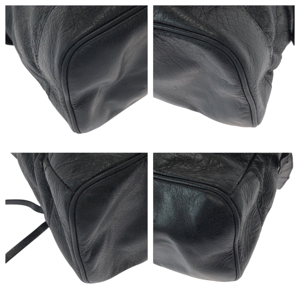 15091
BALENCIAGA バレンシアガ クラシック ブラック 黒 シルバー金具 レザー 435315 1000 リュックサック バッグパック  メンズ