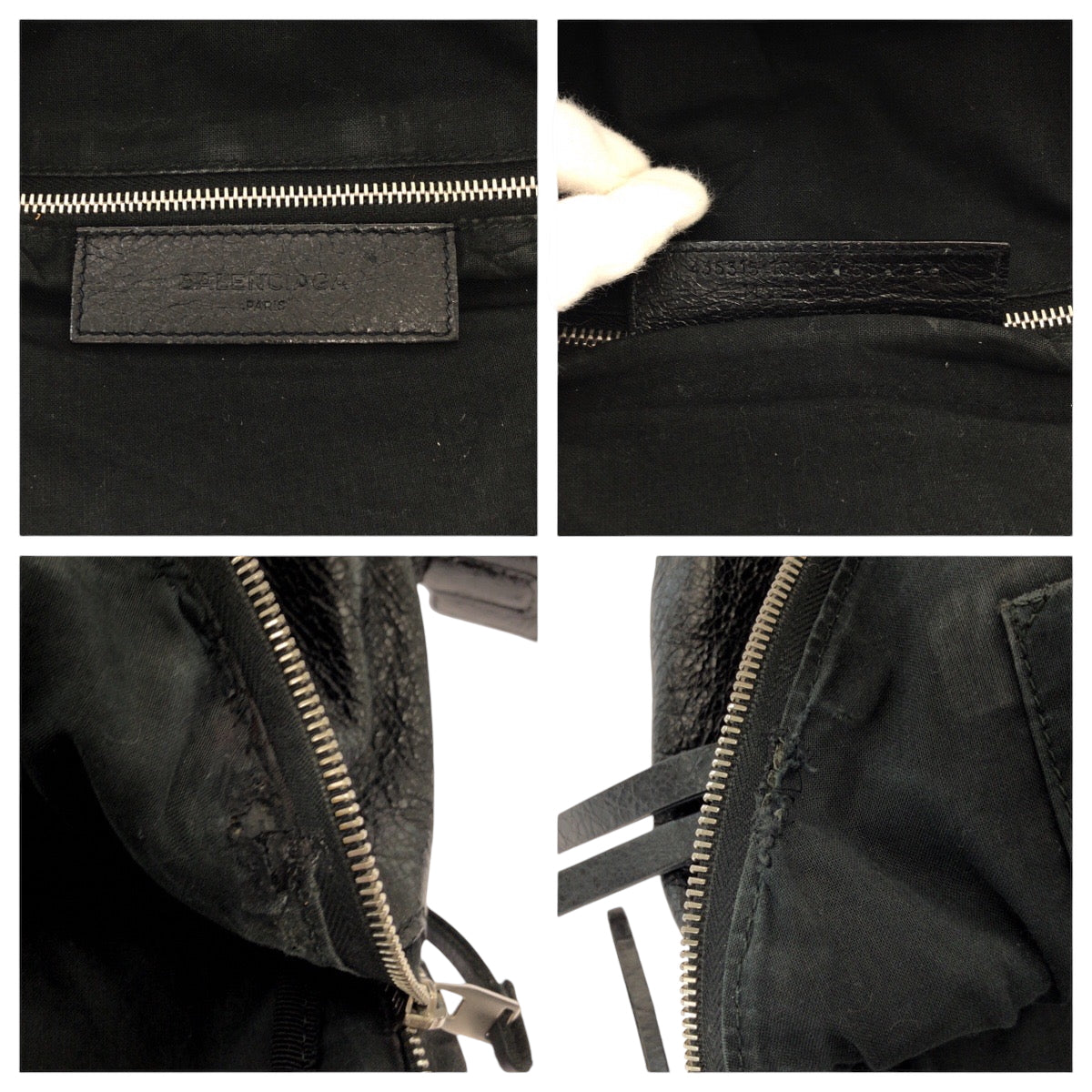 15091
BALENCIAGA バレンシアガ クラシック ブラック 黒 シルバー金具 レザー 435315 1000 リュックサック バッグパック  メンズ
