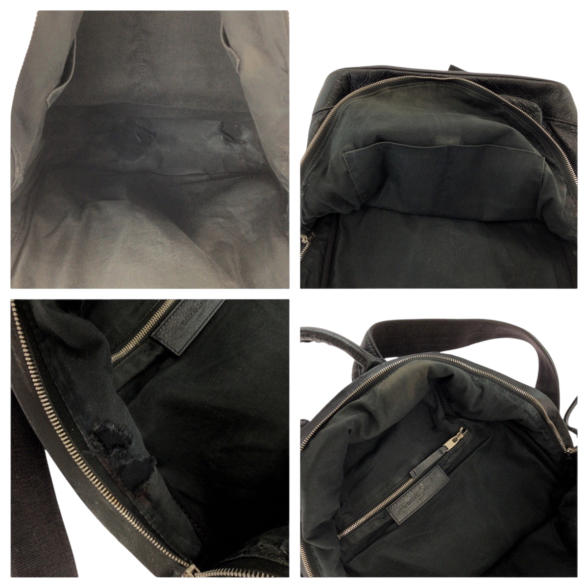15091
BALENCIAGA バレンシアガ クラシック ブラック 黒 シルバー金具 レザー 435315 1000 リュックサック バッグパック  メンズ