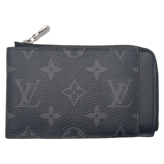 15098
LOUIS VUITTON ルイヴィトン モノグラムエクリプス ハイブリッド ウォレット ブラック 黒 シルバー金具 PVC M81568 折財布 コンパクトウォレット フラグメントケース  メンズ ABP38