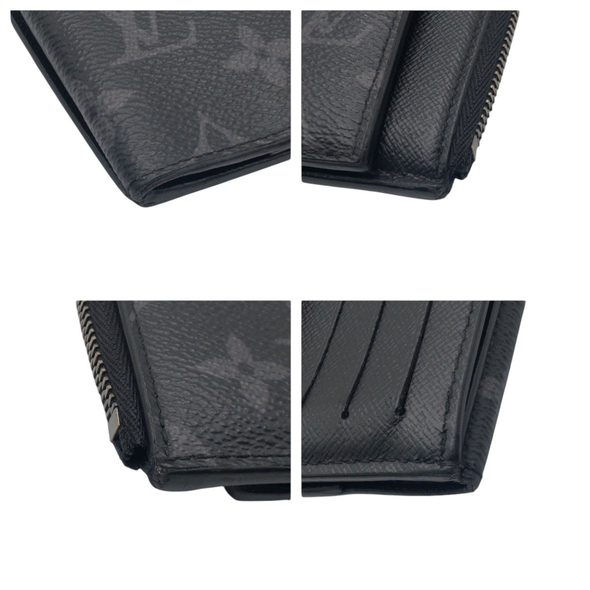 15098
LOUIS VUITTON ルイヴィトン モノグラムエクリプス ハイブリッド ウォレット ブラック 黒 シルバー金具 PVC M81568 折財布 コンパクトウォレット フラグメントケース  メンズ ABP38