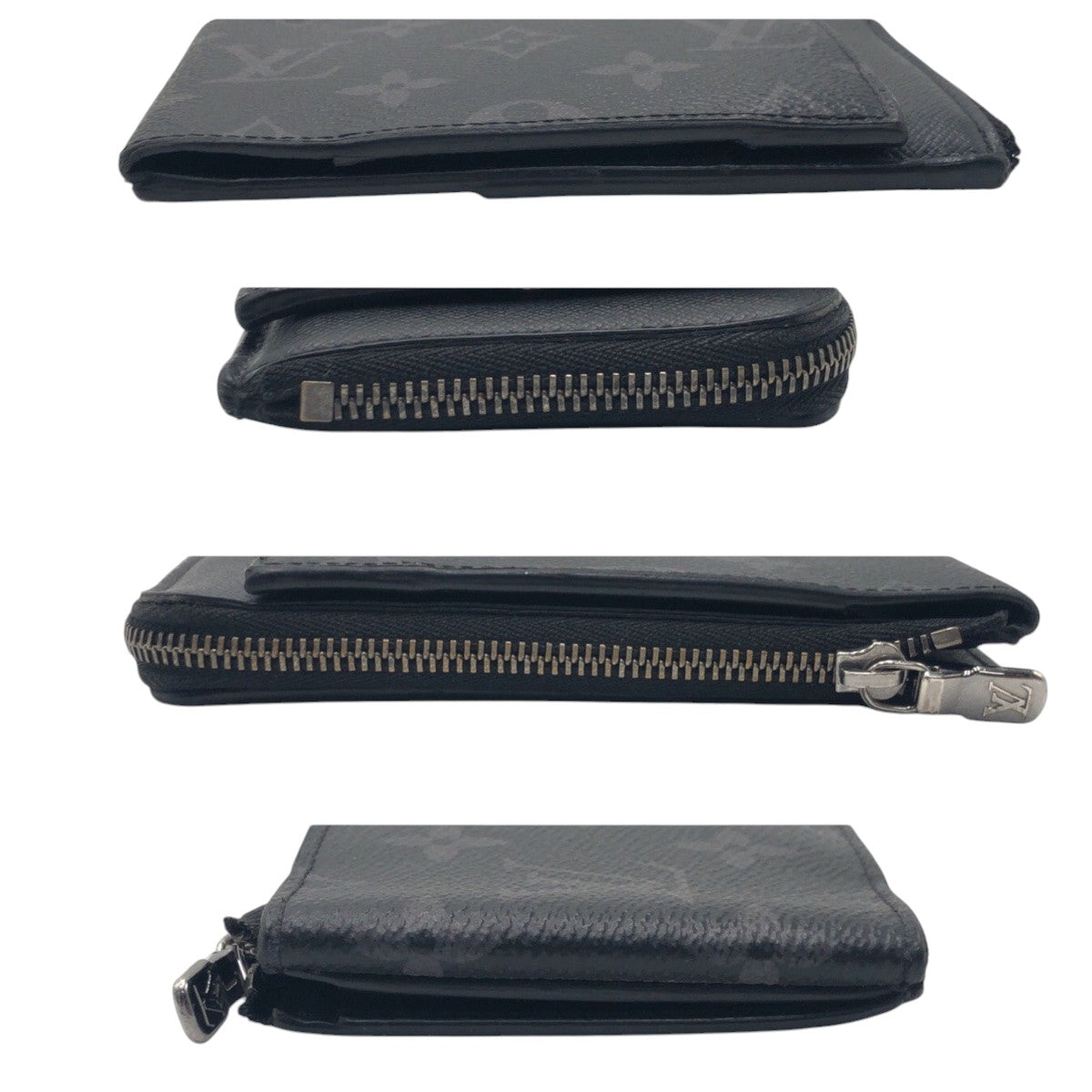 15098
LOUIS VUITTON ルイヴィトン モノグラムエクリプス ハイブリッド ウォレット ブラック 黒 シルバー金具 PVC M81568 折財布 コンパクトウォレット フラグメントケース  メンズ ABP38