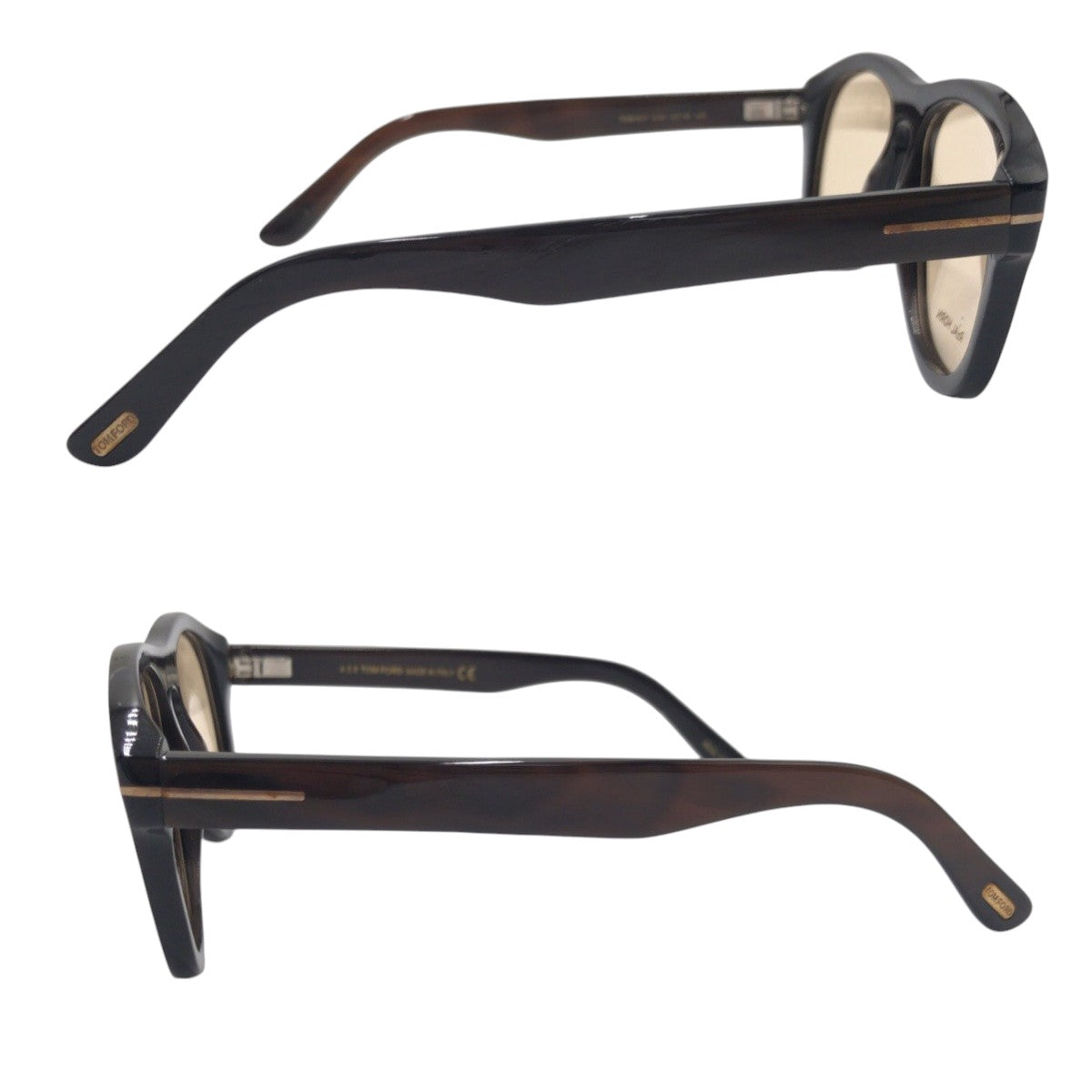 15106
TOM FORD トムフォード ブラウン プラスチック TOM.N7 64F 52◻︎16 145 サングラス ティアドロップ  メンズ