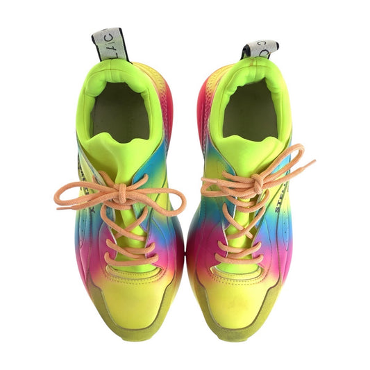 15107
 Stella McCartney Multicolor Rainbow Yellow Polyester/Rubber Sneakers for Women