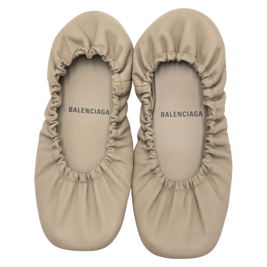 15110
 BALENCIAGA Beige Leather Ballet Flats for Women