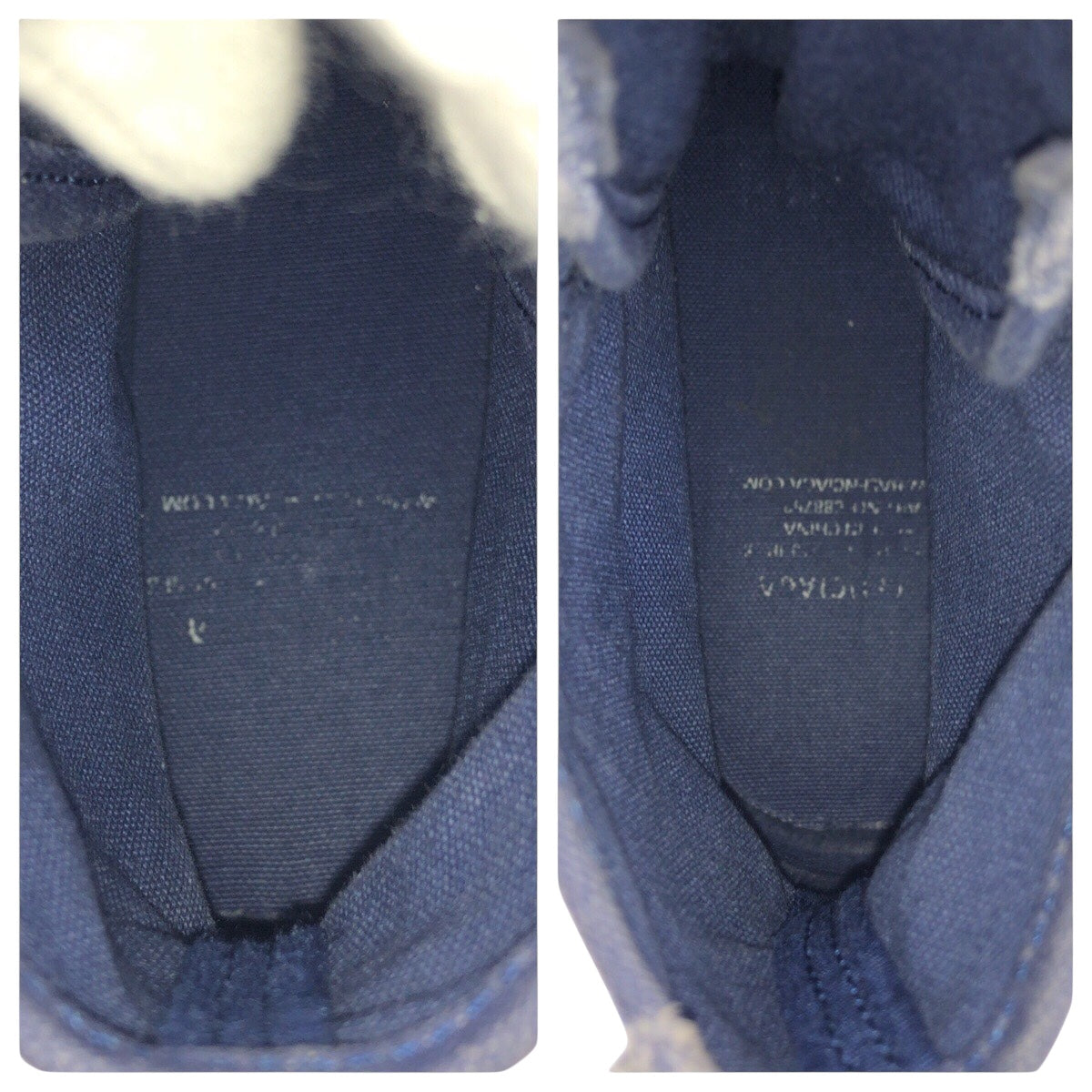 15112
BALENCIAGA バレンシアガ ネイビー ホワイト 白 キャンバス / ラバー スニーカー ハイカットスニーカー  メンズ