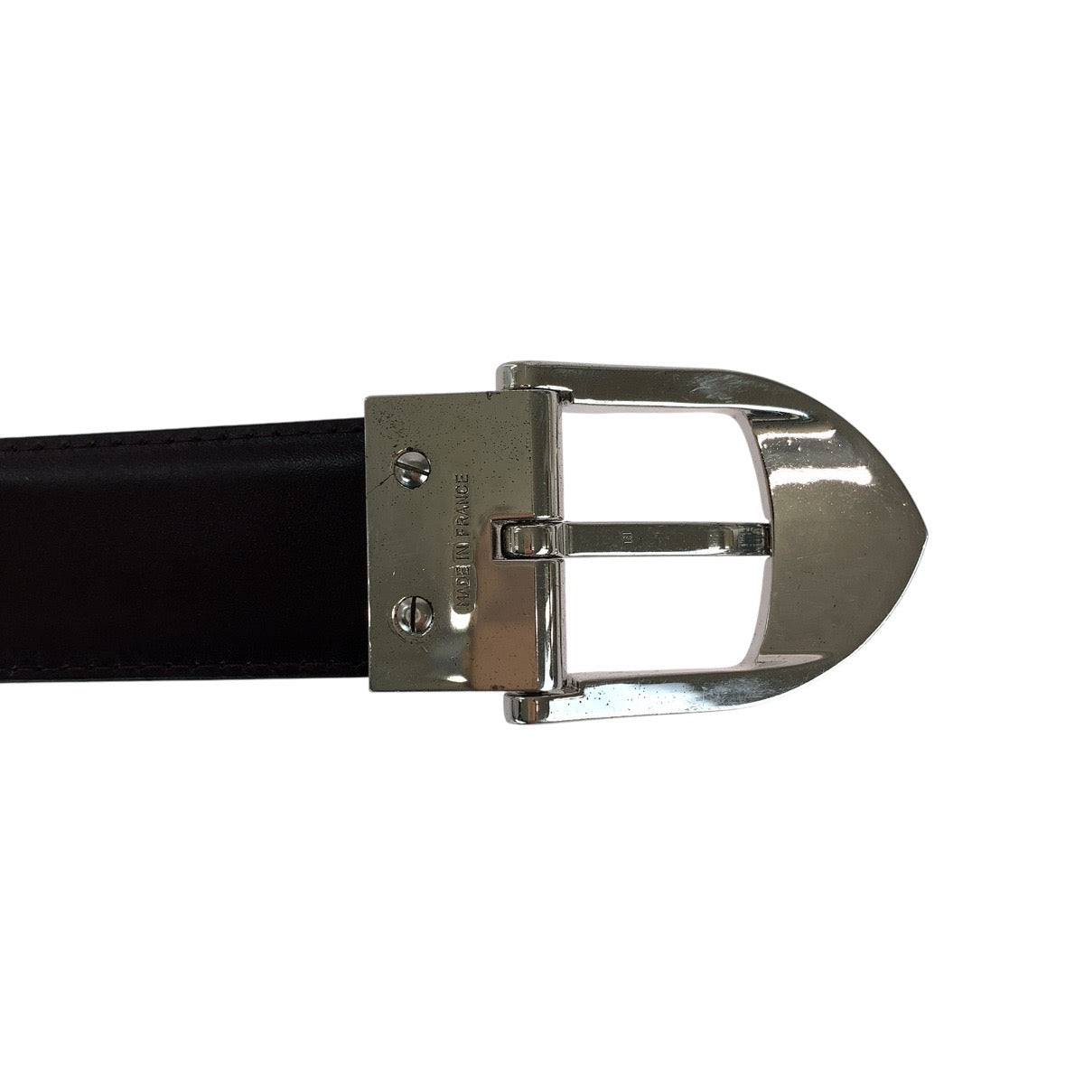 15113
LOUIS VUITTON ルイヴィトン タイガ サンチュール クラシック 110cm/44インチ パープル シルバー金具 レザー M6843 ベルト  メンズ