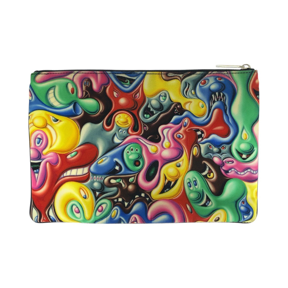 15127
Dior ディオール KENNY SCHARF ケニー シャーフ コラボ グラフィック ブラック マルチカラー シルバー金具 ナイロン クラッチバッグ ポーチ 男女兼用  レディース