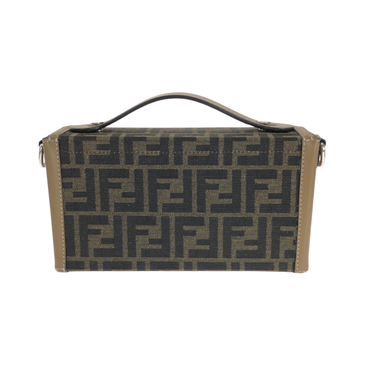 15130
FENDI フェンディ ズッカ ソフトトランクバケット ブラウン シルバー金具 キャンバス / レザー 9VA565 AEBV ショルダーバッグ ハンドバッグ 2way  レディース