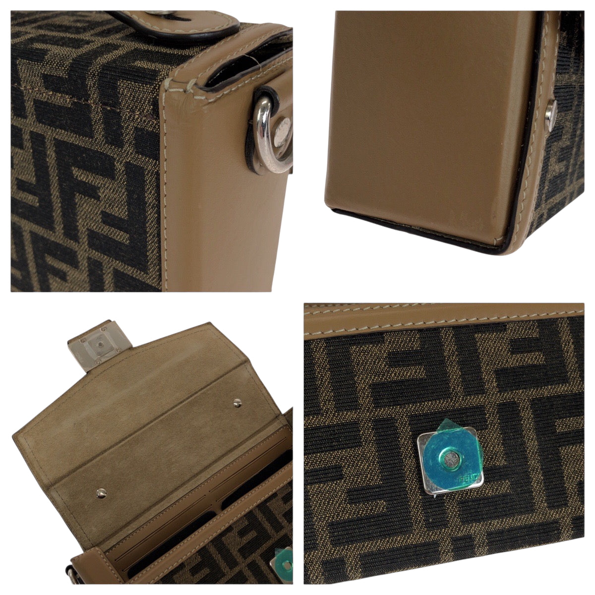 15130
FENDI フェンディ ズッカ ソフトトランクバケット ブラウン シルバー金具 キャンバス / レザー 9VA565 AEBV ショルダーバッグ ハンドバッグ 2way  レディース