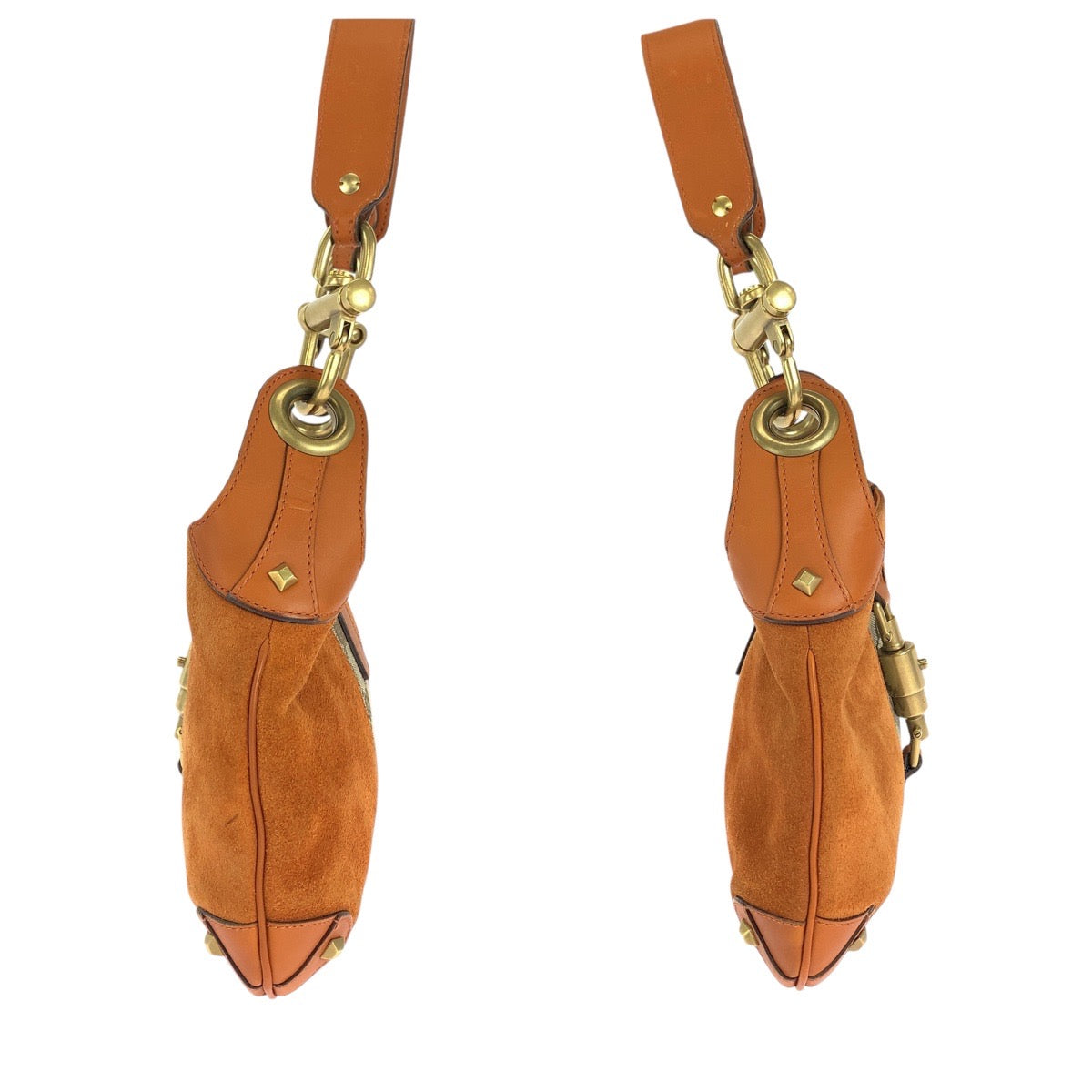 15140
GUCCI グッチ ジャッキー オレンジ ゴールド金具 GGキャンバス / スウェード / レザー 120885 ハンドバッグ ショルダーバッグ  レディース