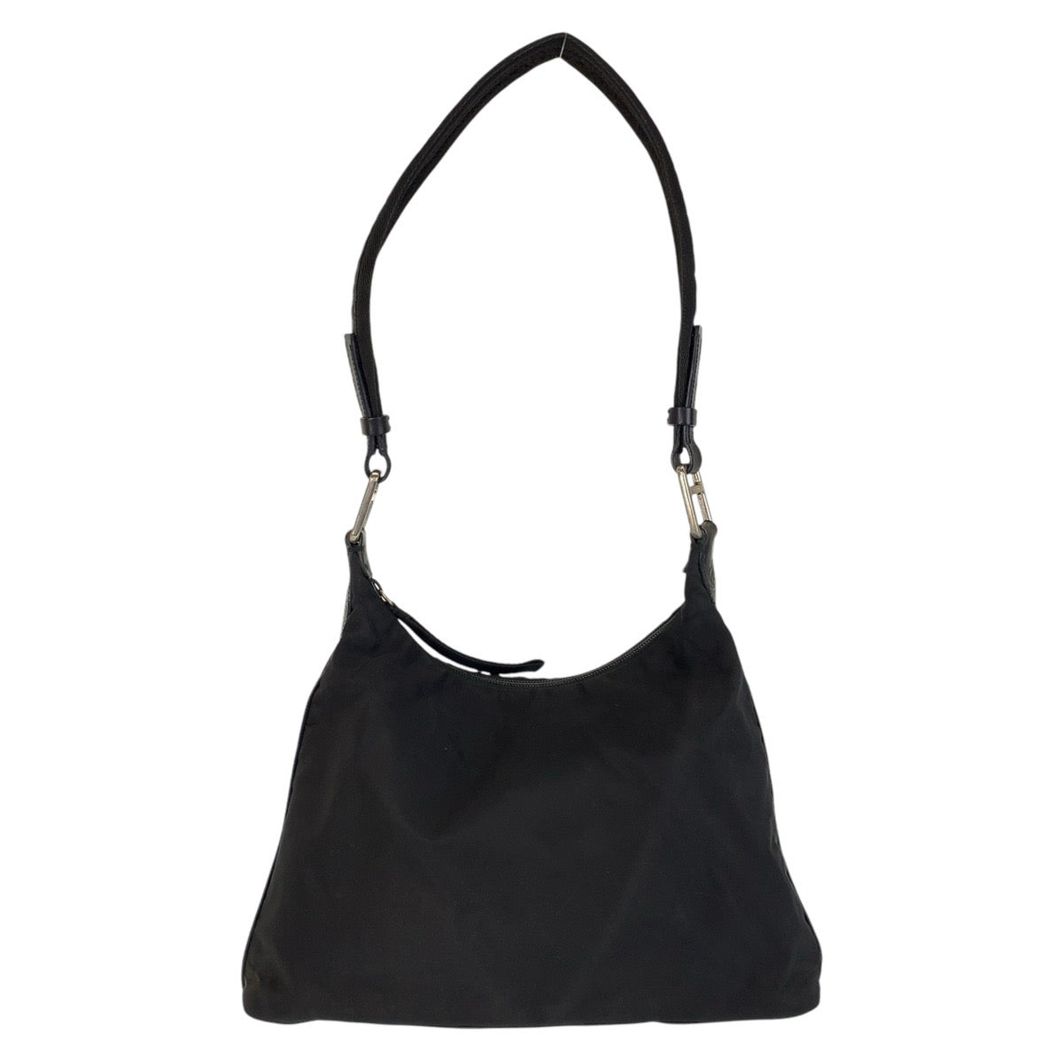 15147
PRADA プラダ テスート ブラック 黒 シルバー金具 ナイロン ショルダーバッグ  レディース ABP16