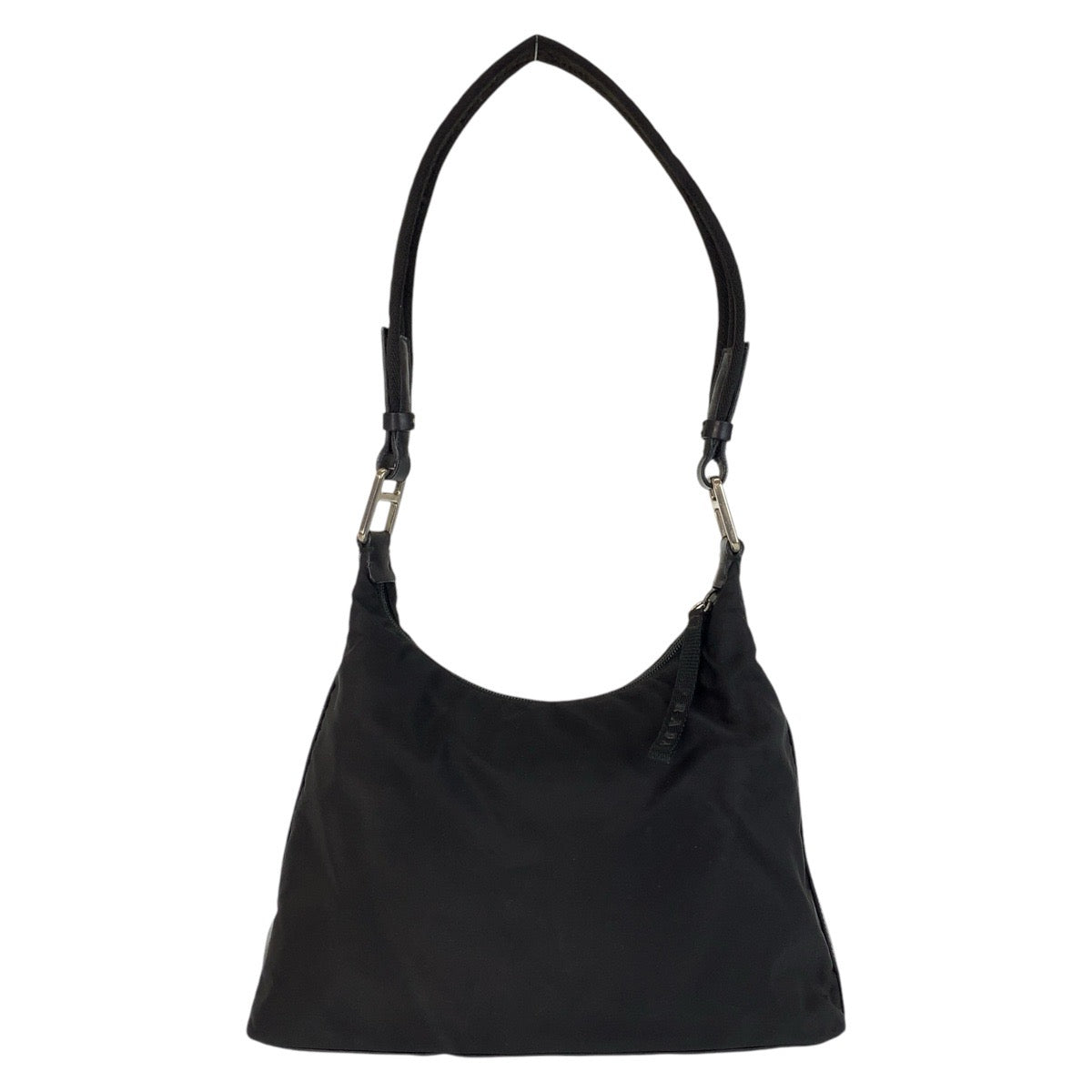 15147
PRADA プラダ テスート ブラック 黒 シルバー金具 ナイロン ショルダーバッグ  レディース ABP16