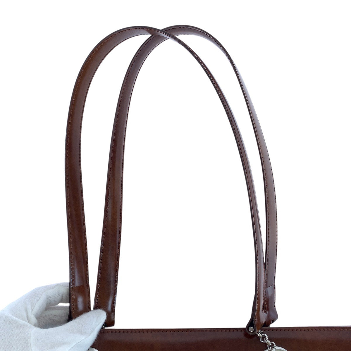 15156
CARTIER カルティエ パンテール レオパード ブラウン シルバー金具 レザー トートバッグ ショルダーバッグ  レディース