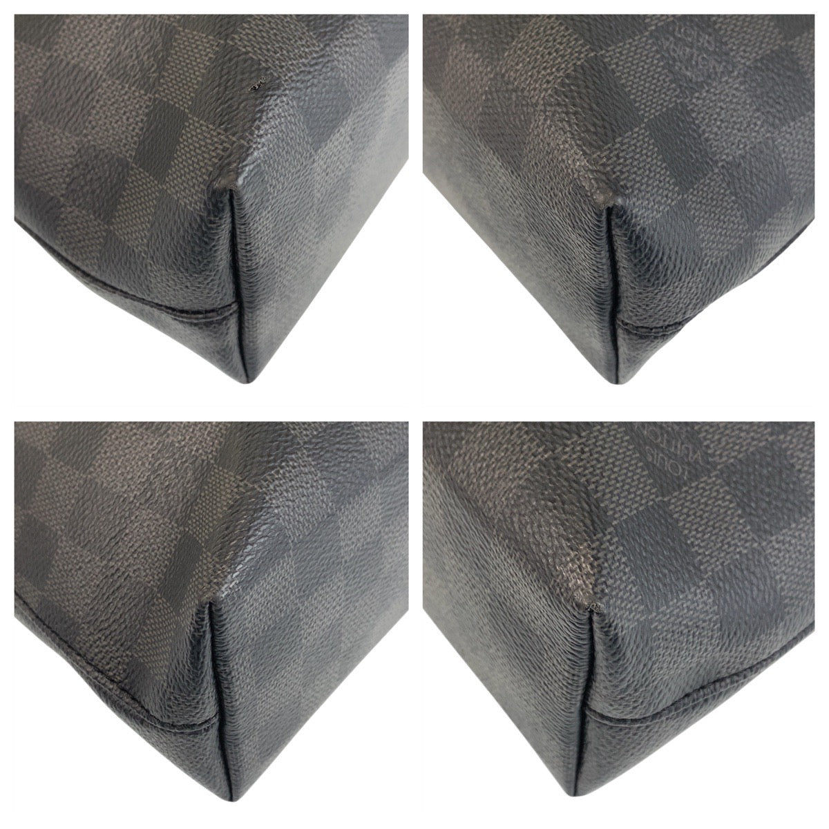 15163
LOUIS VUITTON ルイヴィトン ダミエグラフィット 7DW ブラック シルバー金具 PVC / レザー N41564 ビジネスバッグ ブリーフケース  メンズ