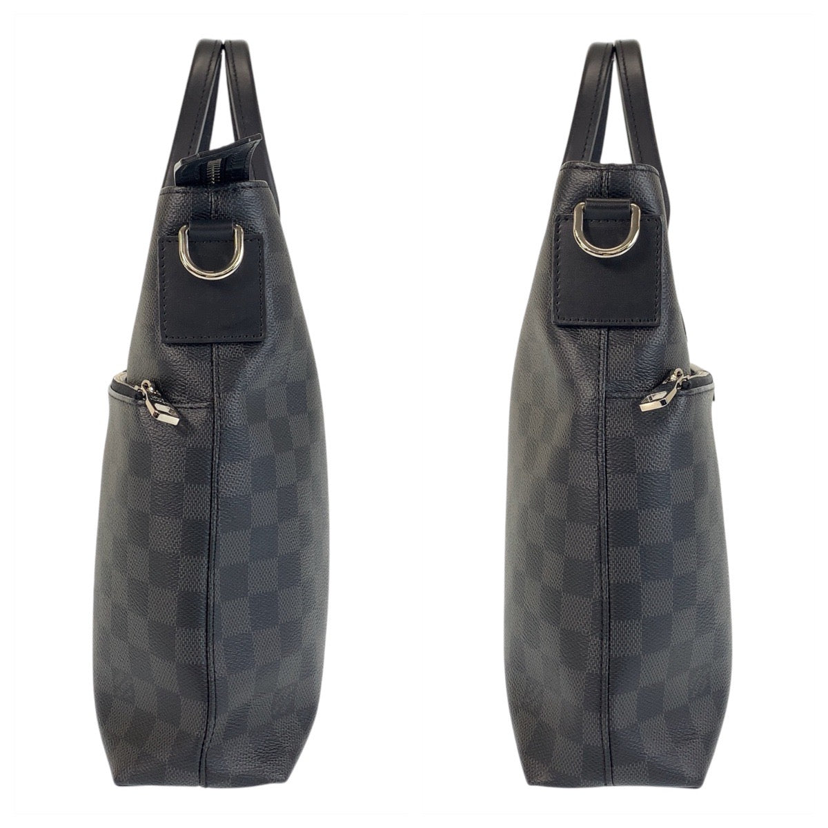 15163
LOUIS VUITTON ルイヴィトン ダミエグラフィット 7DW ブラック シルバー金具 PVC / レザー N41564 ビジネスバッグ ブリーフケース  メンズ