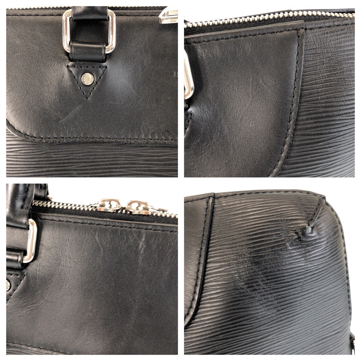 15164
LOUIS VUITTON ルイヴィトン エピ ポルト ドキュマン ジュール ブラック 黒 シルバー金具 レザー M50163 ビジネスバッグ ブリーフケース  メンズ ABP60