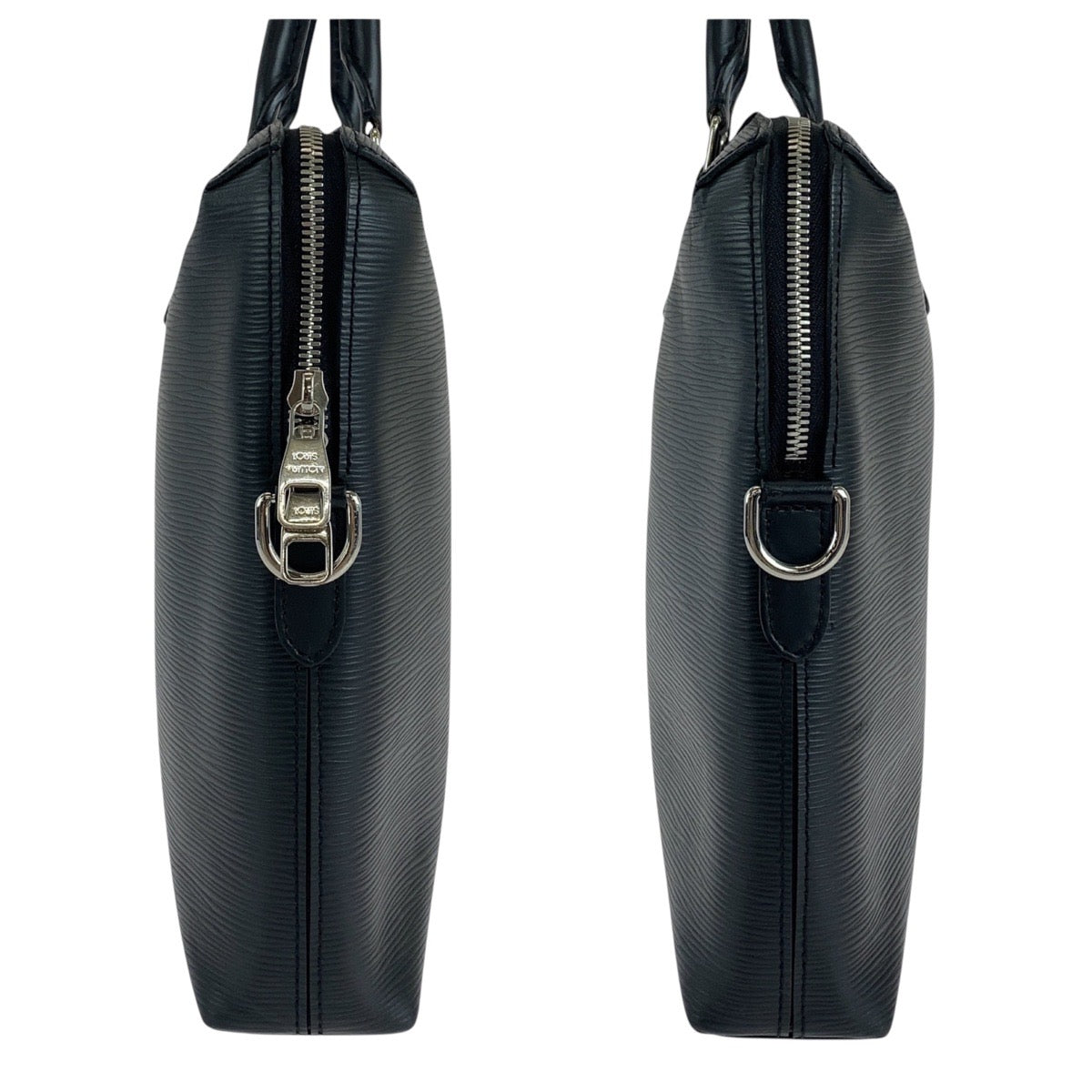 15164
LOUIS VUITTON ルイヴィトン エピ ポルト ドキュマン ジュール ブラック 黒 シルバー金具 レザー M50163 ビジネスバッグ ブリーフケース  メンズ ABP60