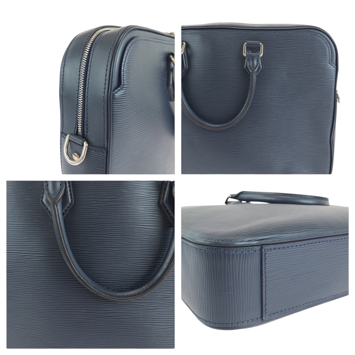 15165
LOUIS VUITTON ルイヴィトン エピ ダンディ ネイビー シルバー金具 エピレザー M54405 ビジネスバッグ ハンドバッグ  メンズ