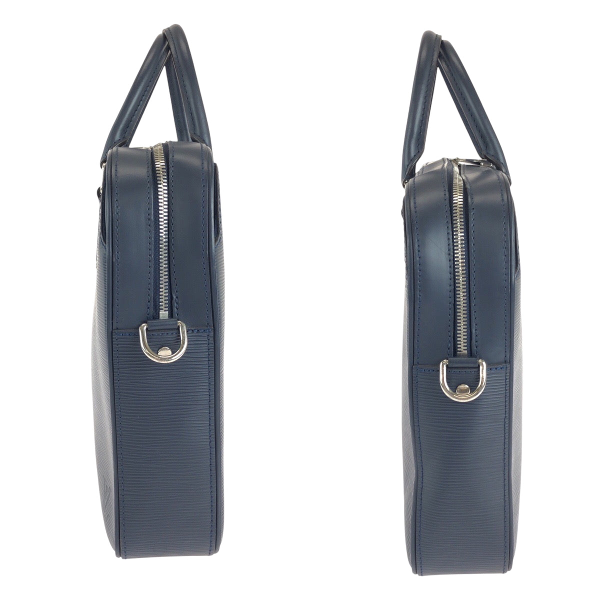 15165
LOUIS VUITTON ルイヴィトン エピ ダンディ ネイビー シルバー金具 エピレザー M54405 ビジネスバッグ ハンドバッグ  メンズ