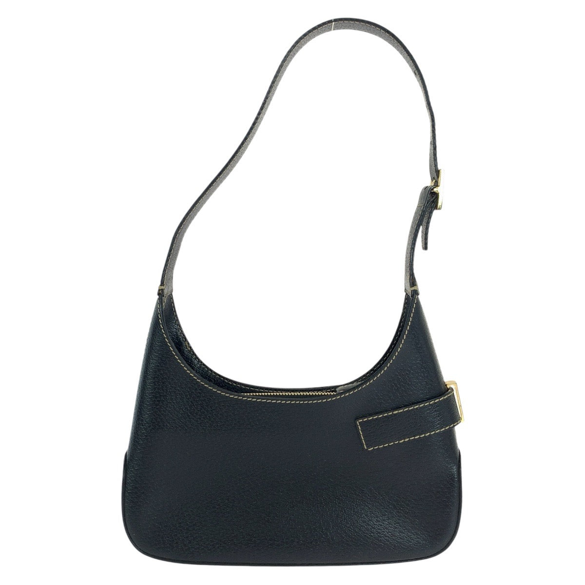 15169
Salvatore Ferragamo サルヴァトーレフェラガモ ガンチーニ ブラック 黒 ゴールド金具 レザー ショルダーバッグ  レディース