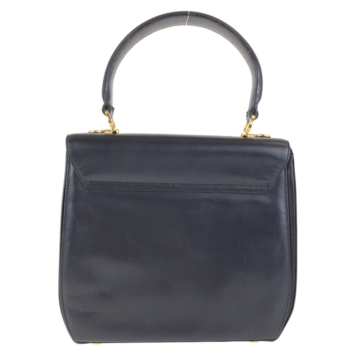 15170
Salvatore Ferragamo サルヴァトーレフェラガモ ガンチーニ ブラック 黒 ゴールド金具 レザー ハンドバッグ  レディース